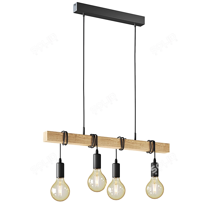 Eglo Townshend Pendant Light Fixture 3D model image 1