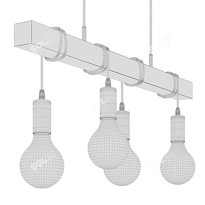 Eglo Townshend Pendant Light Fixture 3D model image 4