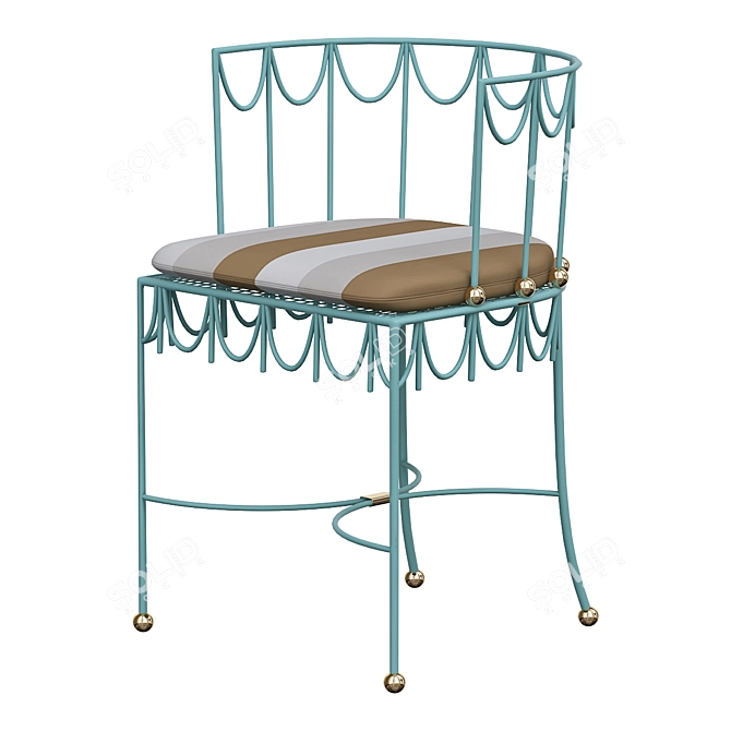 Modern Outdoor Elegance: Stromboli Chair 3D model image 1