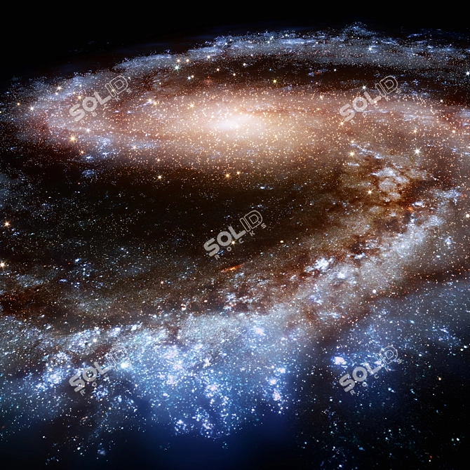 3D Galaxy NGC 4535 Model 3D model image 4