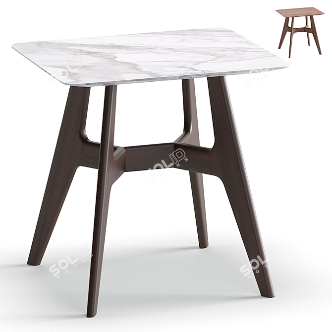 Modern Mini Coffee Table Design 3D model image 1