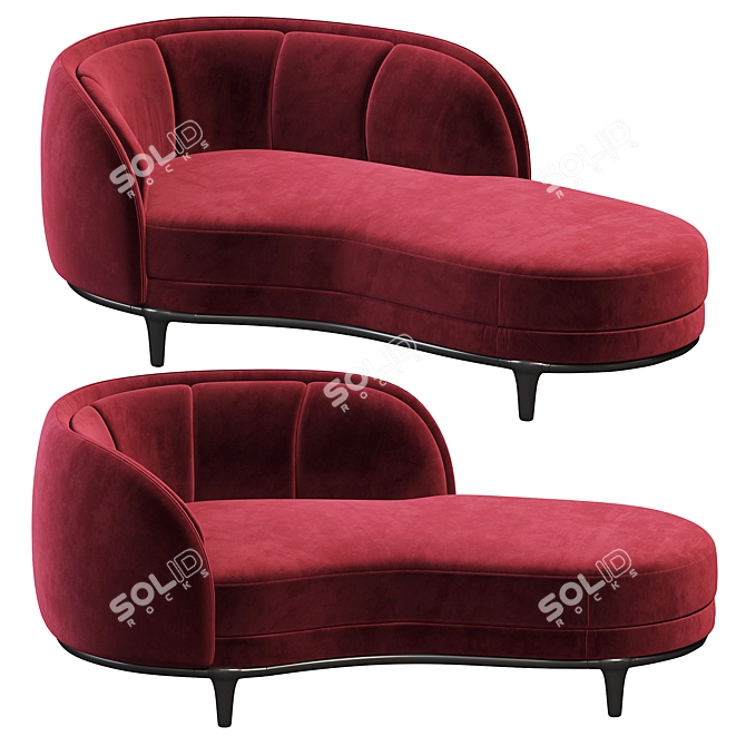 Luxury Modern Vuelta Lounge Sofa 3D model image 1