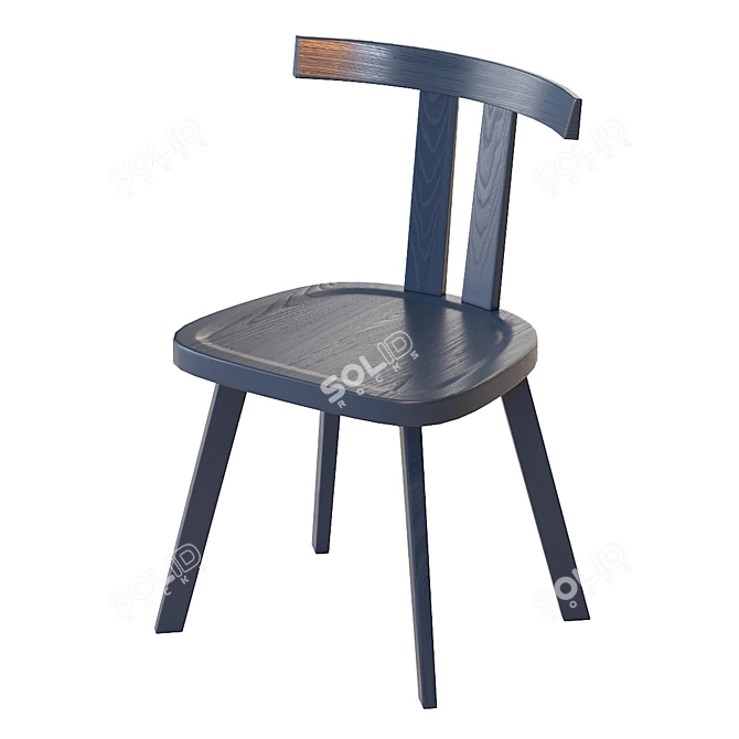 Modern GRAY_23 Chair Model 3D model image 6