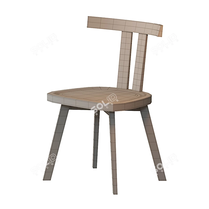 Modern GRAY_23 Chair Model 3D model image 7