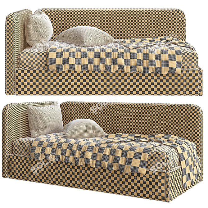 Modern Style Sofa Bed Model 3D model image 2