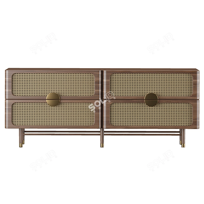 Modern Sideboard With High Quality 3D Model 3D model image 3