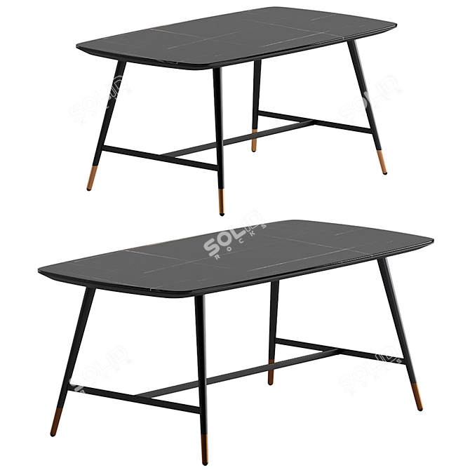 Modern Natuzzi Editions Slancio Table 3D model image 1