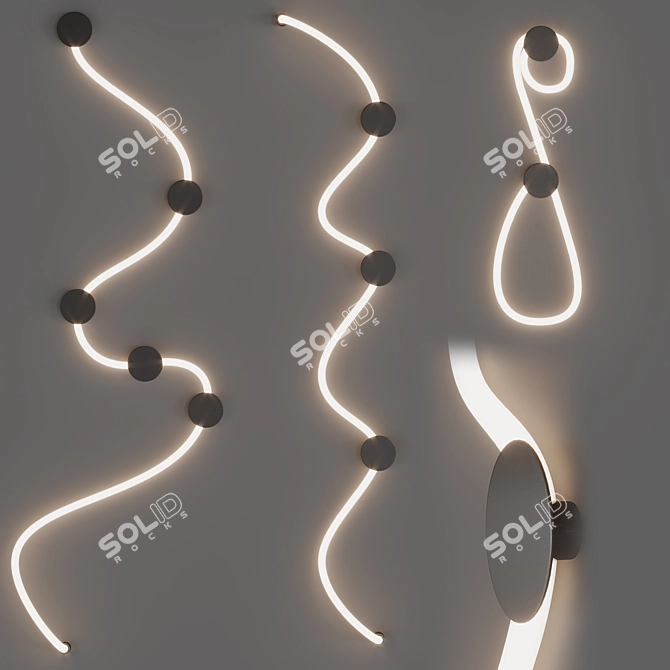 Flexible Neon Wall Light by Centrsvet 3D model image 2