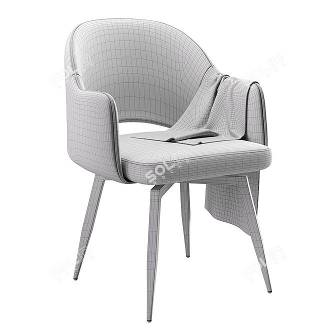 Venus Swivel Chair, 85x58.5x64.5 cm 3D model image 3