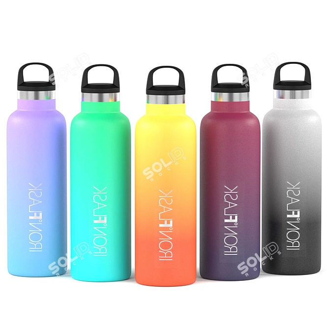 24oz Spout Lid Narrow Bottle 3D model image 1