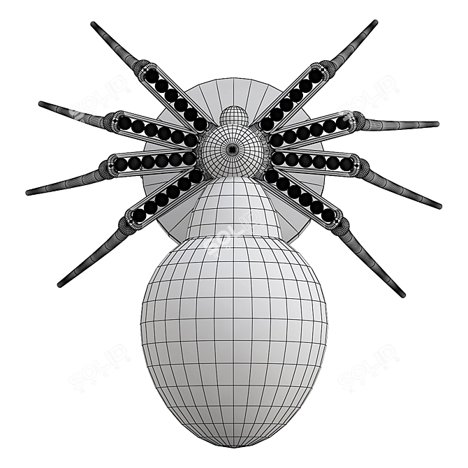 Divinare Spiders Invasion Wall Light 3D model image 2