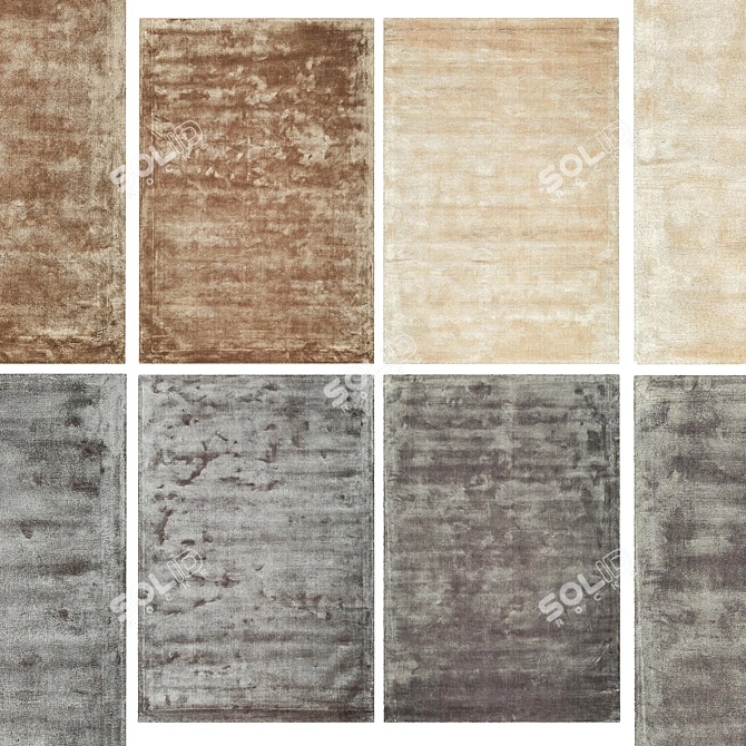 Luxury Restoration Hardware Rugs Collection 3D model image 2