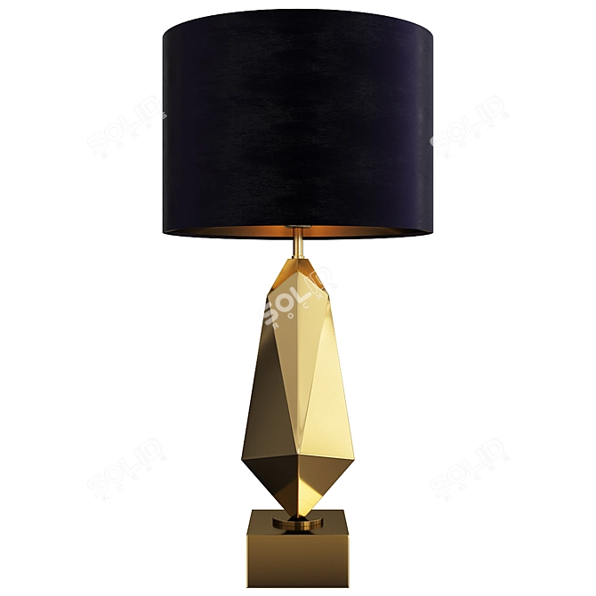 Elegant Liang & Eimil Brass Lamp 3D model image 1