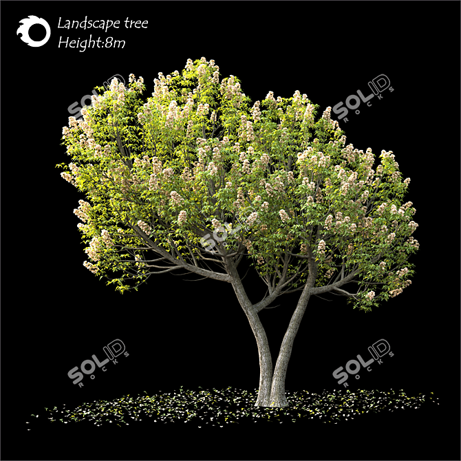 Corona Render 3D Landscape Tree 3D model image 1