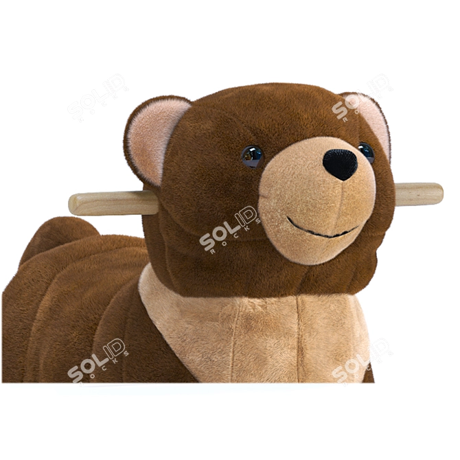 Bear Rocking Toy for Kids 3D model image 4