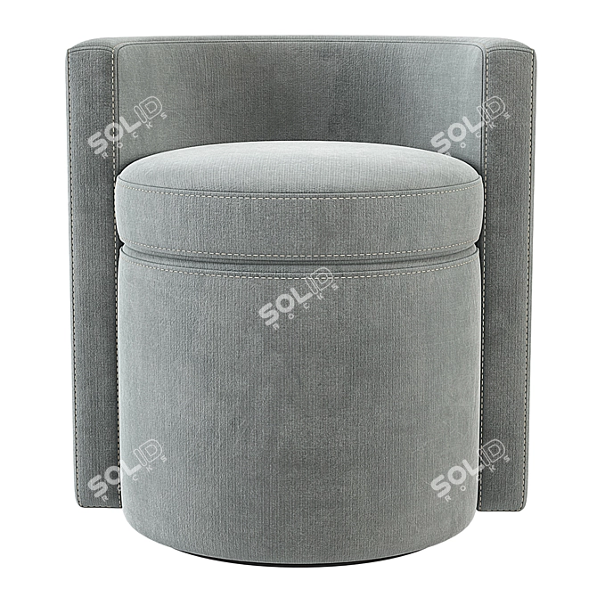  Solene Side Chair Velvet Collection 3D model image 3