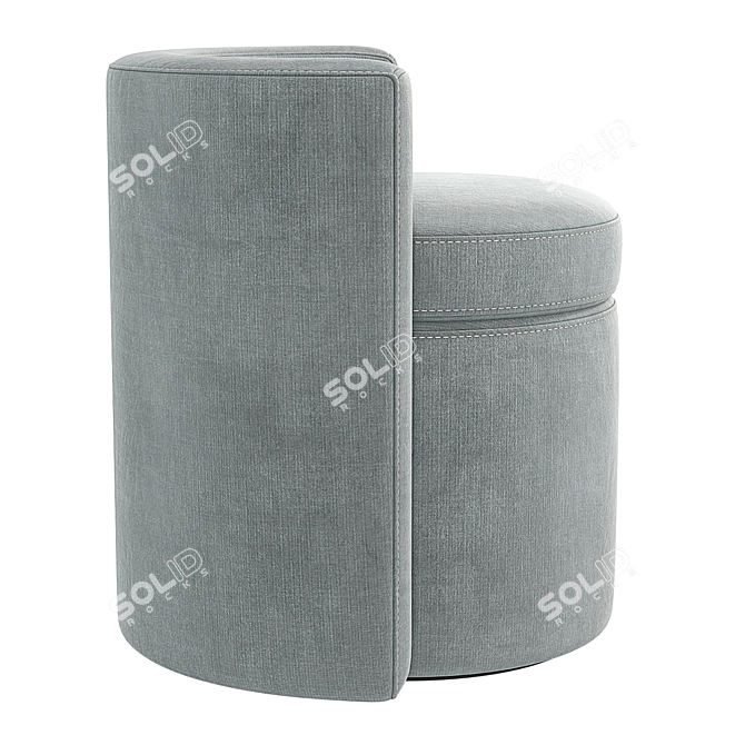  Solene Side Chair Velvet Collection 3D model image 4