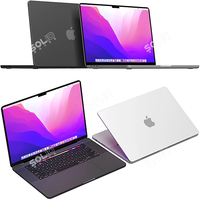 Apple Mac Book Pro 2022: 3D Render 3D model image 5