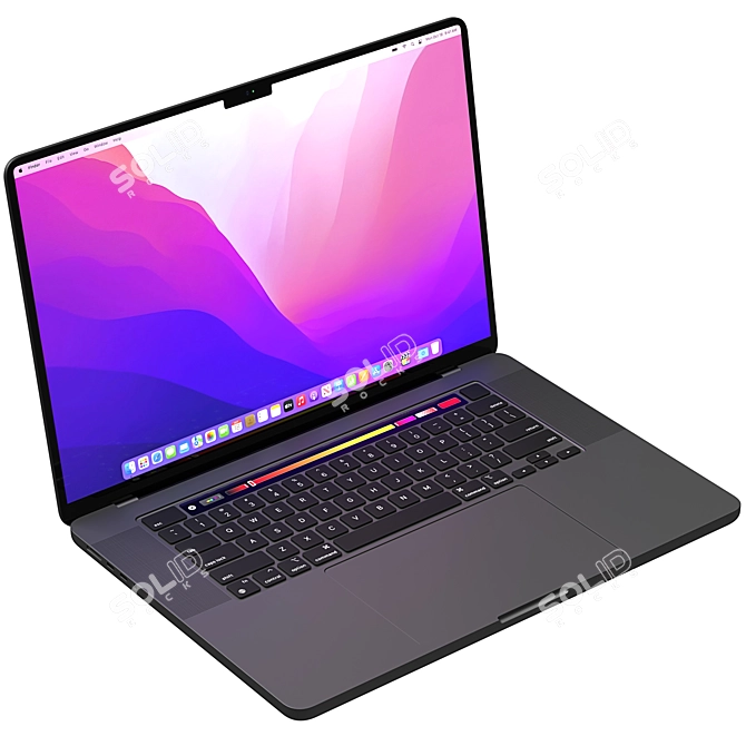 Apple Mac Book Pro 2022: 3D Render 3D model image 8