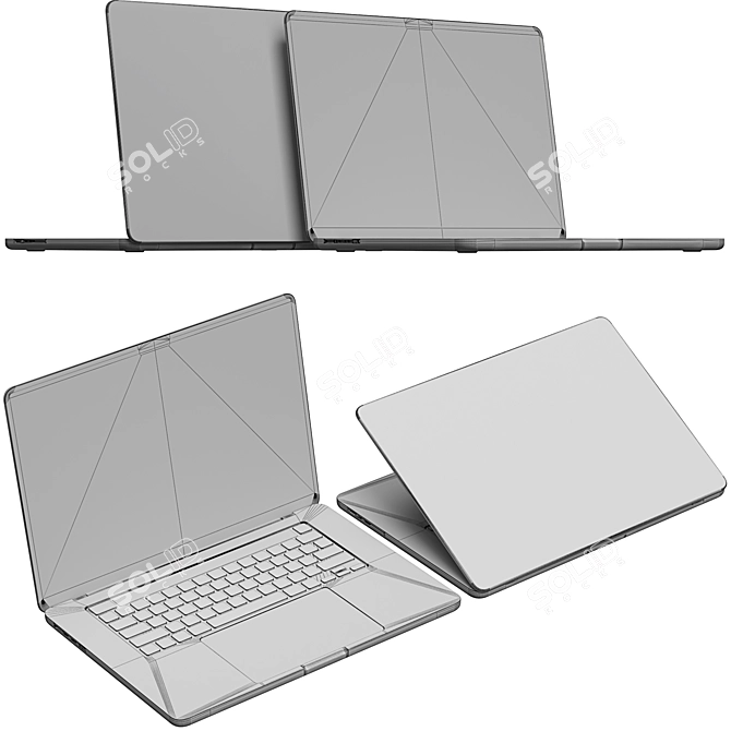 Apple Mac Book Pro 2022: 3D Render 3D model image 9