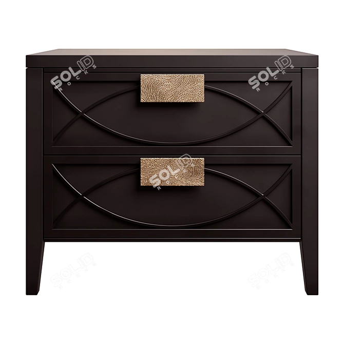 Amelie Black Nightstand by Loft-Concept 3D model image 2