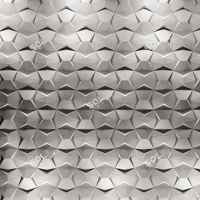 Okiun BLINK 3D Panel Art 3D model image 2