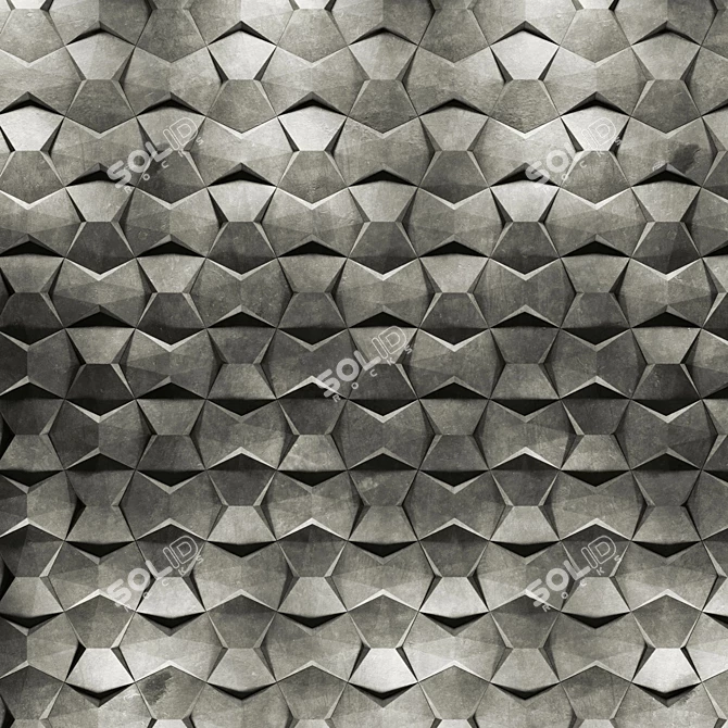 Okiun BLINK 3D Panel Art 3D model image 3