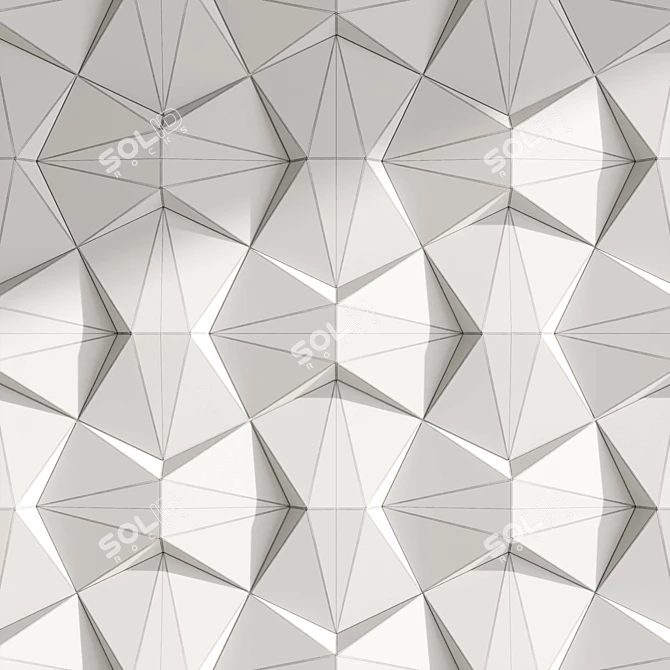 Okiun BLINK 3D Panel Art 3D model image 4