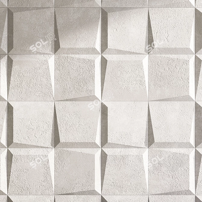 Elegant Mezzo 3D Wall Panel 3D model image 2