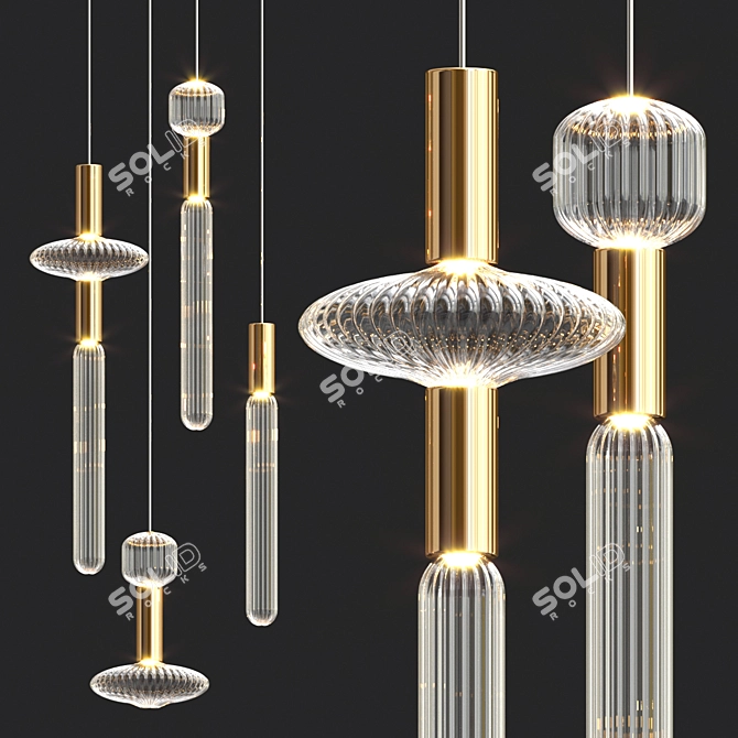 Code Multi-Light Pendant 3D model image 1