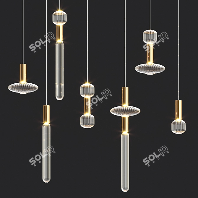 Code Multi-Light Pendant 3D model image 2