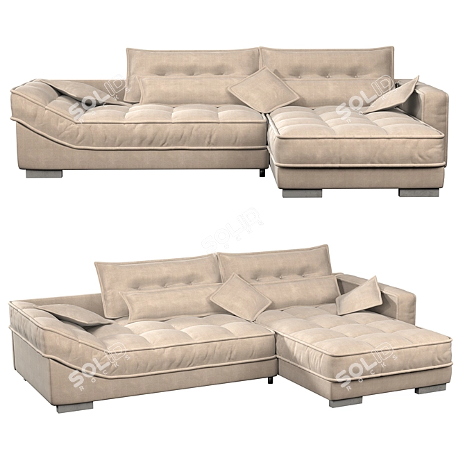 Hillari Corner Sofa by PinskDrev Mebel 3D model image 1