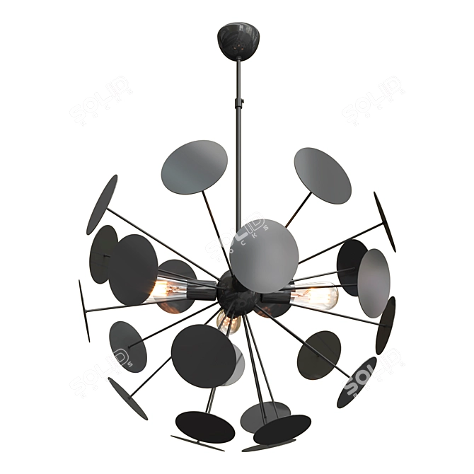 Elegant ROSSO Chandelier: A Must-Have 3D model image 1