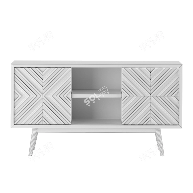 Casanova Sideboard 3D Model Wood 3D model image 3