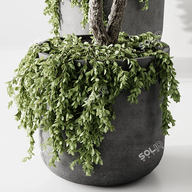 Whimsical Indoor Plant Sculpture 3D model image 6