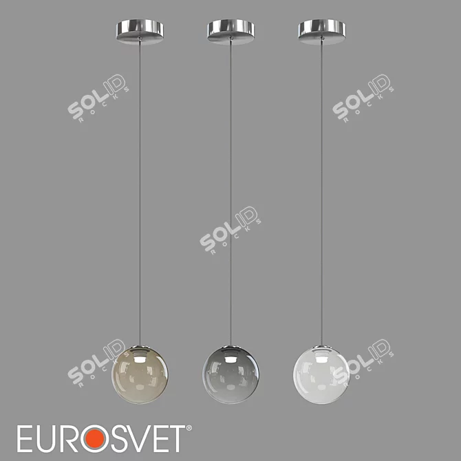 Eurosvet LED Pendant Light Wonder 3D model image 1