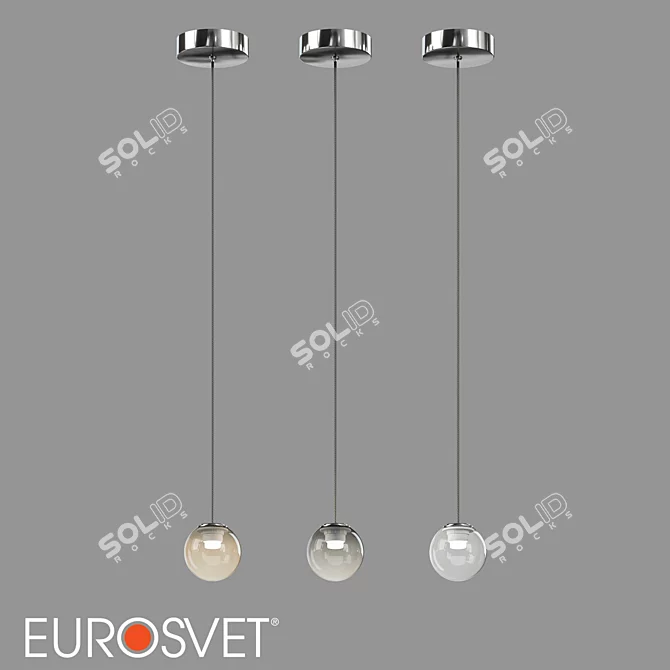 Eurosvet LED Pendant Light Wonder 3D model image 2