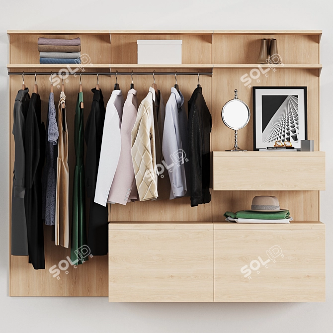 BOAXEL Garment Storage System 3D model image 1