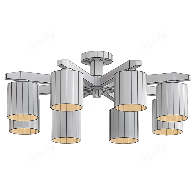 Designer Criss Model Lamp 3D model image 2