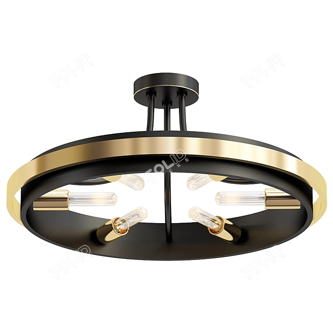 Contemporary Model Davos Lamp 3D model image 1