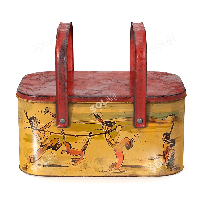 Vintage Lunch Box 3D Models 3D model image 4