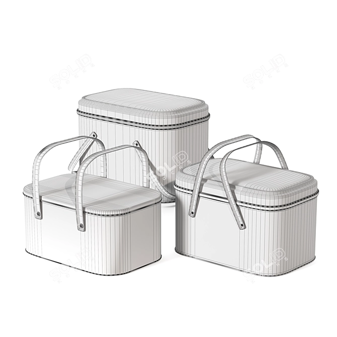 Vintage Lunch Box 3D Models 3D model image 7