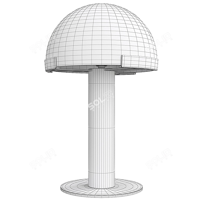 Monochromatic Dome Table Lamp Eimil 3D model image 2