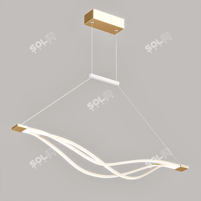 Modern Flying LED Pendant Light 3D model image 2