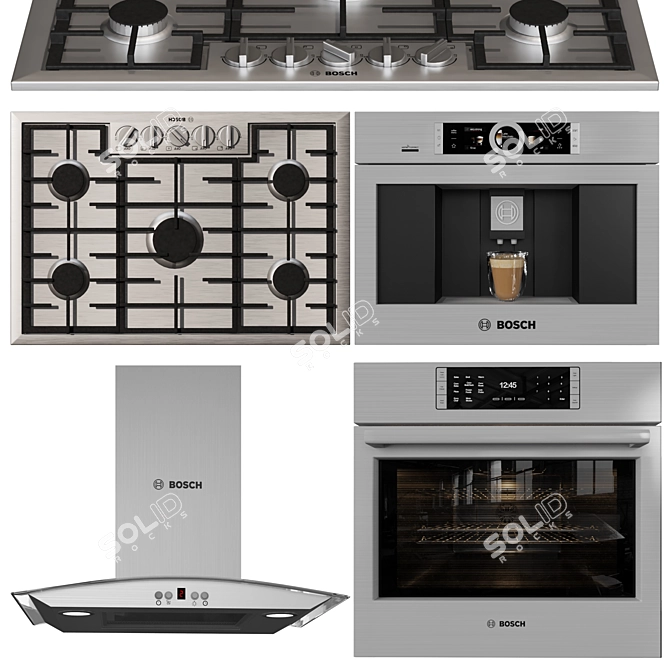 Bosch Kitchen Appliance Collection 3D model image 2