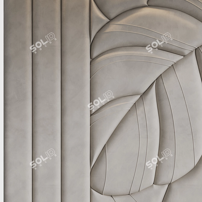 Soft Leaf Wall Panels 3D model image 4
