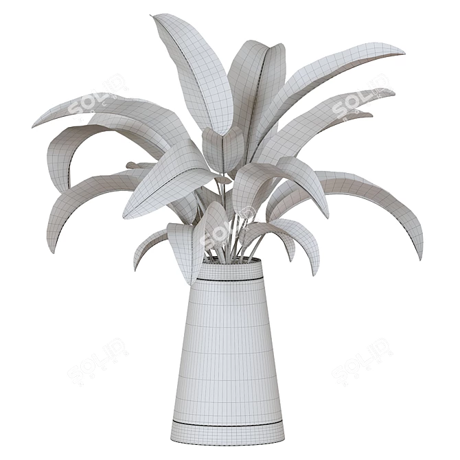 Modern Plant Design Model in Millimeters 3D model image 2