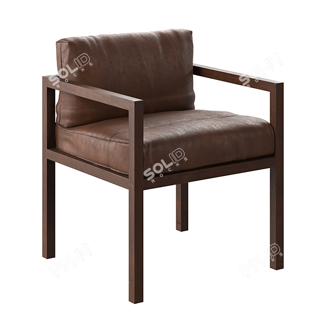 Modern Dining Chairs Set 3D model image 1