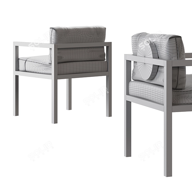Modern Dining Chairs Set 3D model image 5