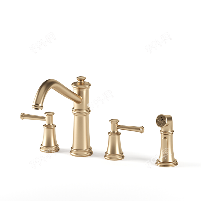 Moen Stableton Spot-Resist Stainless Faucet 3D model image 6